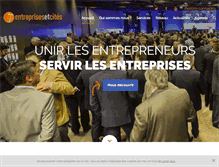 Tablet Screenshot of entreprises-et-cites.com